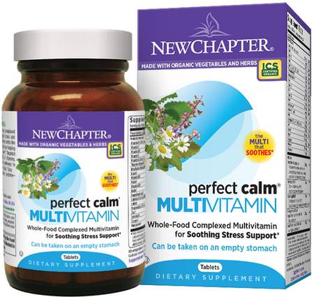 Perfect Calm Multivitamin, 144 Tablets by New Chapter, 維生素，多種維生素，新章維生素 HK 香港