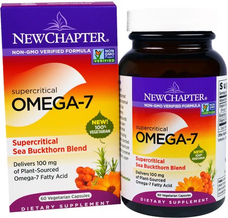 Supercritical Omega-7, 60 Veggie Caps by New Chapter, 補充劑，omega-7 HK 香港