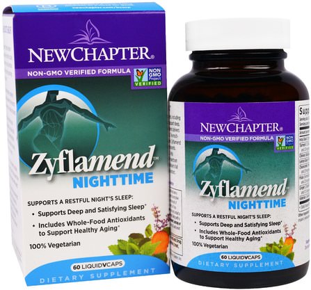 Zyflamend Nighttime, 60 Liquid VCaps by New Chapter, 補充，睡覺 HK 香港