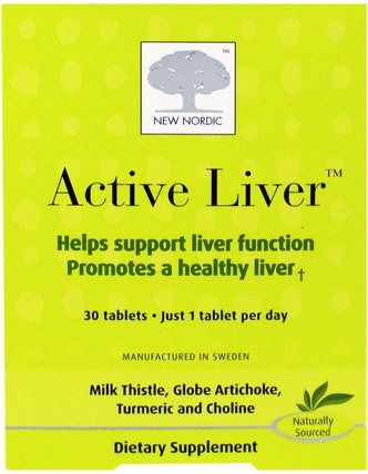 Active Liver, 30 Tablets by New Nordic US Inc, 健康，肝臟支持 HK 香港
