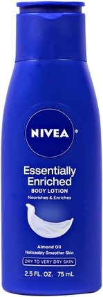 Essentially Enriched Body Lotion, Almond Oil, 2.5 fl oz (75 ml) by Nivea, 洗澡，美容，潤膚露 HK 香港