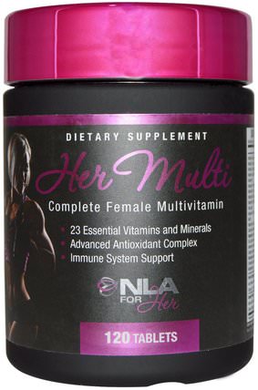 Her Multi, Complete Female Multivitamin, 120 Tablets by NLA for Her, 運動，女性運動產品，女性多種維生素 HK 香港
