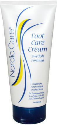 Foot Care Cream, 6 oz (180 ml) by Nordic Care, 洗澡，美容，腳部護理，霜足 HK 香港