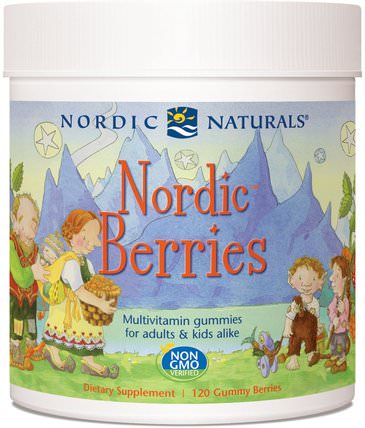 Nordic Berries, Multivitamin Gummies, 120 Gummies by Nordic Naturals, 維生素，多種維生素，多種維生素 HK 香港