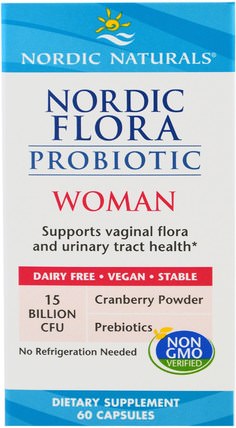 Nordic Flora Probiotic, Woman, 60 Capsules by Nordic Naturals, 健康，女性，補品，益生菌 HK 香港