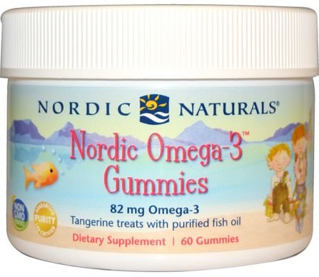 Nordic Omega-3 Gummies, Tangerine Treats, 60 Gummies by Nordic Naturals, 健康 HK 香港