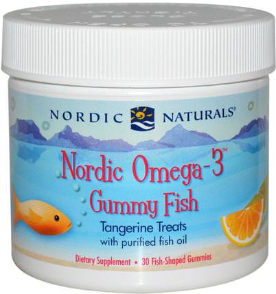 Nordic Omega-3 Gummy Fish, Tangerine Treats, 30 Fish-Shaped Gummies by Nordic Naturals, 健康 HK 香港