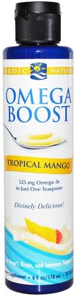 Omega Boost, Tropical Mango, 6 fl oz (178 ml) by Nordic Naturals, 健康 HK 香港