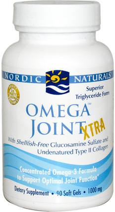 Omega Joint Xtra, 1000 mg, 90 Soft Gels by Nordic Naturals, 健康，骨骼，骨質疏鬆症，關節健康 HK 香港