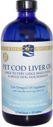 Pet Cod Liver Oil, 16 fl oz (473 ml) by Nordic Naturals, 寵物護理，寵物的efas HK 香港