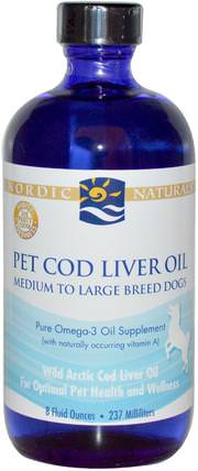 Pet Cod Liver Oil, 8 fl oz (237 ml) by Nordic Naturals, 寵物護理，寵物的efas HK 香港