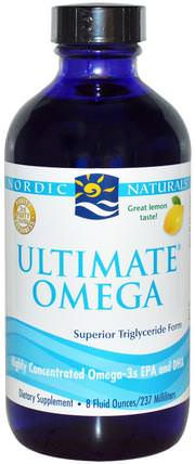 Ultimate Omega, Lemon, 8 fl oz (237 ml) by Nordic Naturals, 健康 HK 香港