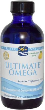 Ultimate Omega, Lemon Flavor, 4 fl oz (119 ml) by Nordic Naturals, 健康 HK 香港