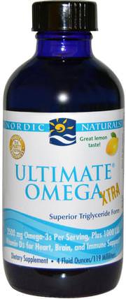 Ultimate Omega Xtra, Lemon, 4 fl oz (119 ml) by Nordic Naturals, 健康 HK 香港