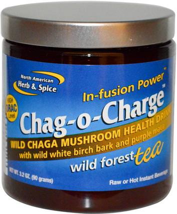 Chag-O-Charge, Wild Forest Tea, 3.2 oz (90 g) by North American Herb & Spice Co., 食物，涼茶，藥用蘑菇 HK 香港