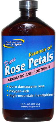 Essence of Pure Rose Petals, 12 fl oz (355 ml) by North American Herb & Spice Co., 健康 HK 香港