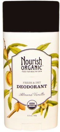 Almond Vanilla, 2.2 oz (62 g) by Nourish Organic Fresh & Dry Deodorant, 洗澡，美容，除臭劑 HK 香港
