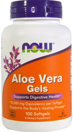 Aloe Vera Gels, 100 Softgels by Now Foods, 補充劑，蘆薈，蘆薈帽凝膠帽 HK 香港