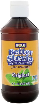 Better Stevia, Liquid Sweetener, Original, 8 fl oz (237 ml) by Now Foods, 食物，甜味劑，甜葉菊 HK 香港