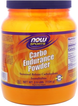 Carbo Endurance Powder, 2.5 lbs (1134 g) by Now Foods, 運動，鍛煉，肌肉 HK 香港