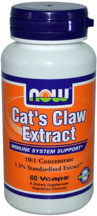 Cats Claw Extract, 60 Veg Capsules by Now Foods, 健康，關節炎，貓爪（ua de gato） HK 香港