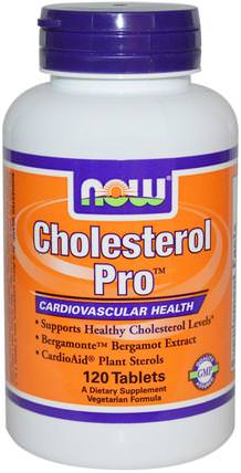 Cholesterol Pro, 120 Tablets by Now Foods, 健康，膽固醇支持，膽固醇，血糖 HK 香港