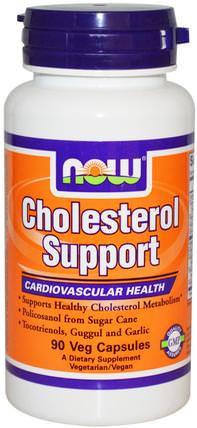 Cholesterol Support, 90 Veg Capsules by Now Foods, 健康，膽固醇支持，多廿烷醇 HK 香港
