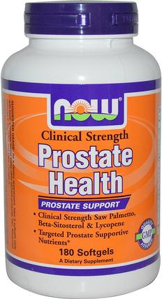 Clinical Strength Prostate Health, 180 Softgels by Now Foods, 健康，男人，前列腺 HK 香港