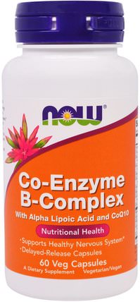 Co-Enzyme B-Complex, 60 Veggie Caps by Now Foods, 維生素，維生素b複合物 HK 香港