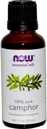 Essential Oils, Camphor, 1 fl oz (30 ml) by Now Foods, 沐浴，美容，香薰精油，樟腦油 HK 香港