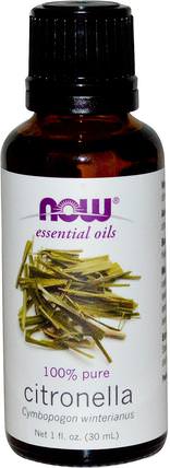 Essential Oils, Citronella, 1 fl oz (30 ml) by Now Foods, 沐浴，美容，香薰精油，香茅油 HK 香港