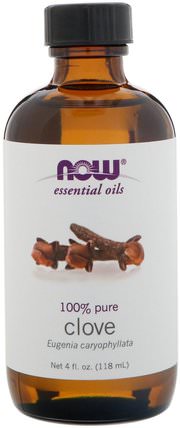 Essential Oils, Clove, 4 fl oz (118 ml) by Now Foods, 沐浴，美容，香薰精油，丁香油 HK 香港