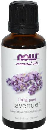 Essential Oils, Lavender, 1 fl oz (30 ml) by Now Foods, 沐浴，美容，香薰精油，薰衣草精油 HK 香港