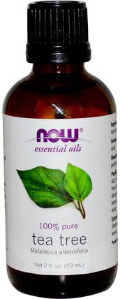 Essential Oils, Tea Tree, 2 fl oz (59 ml) by Now Foods, 沐浴，美容，香薰精油，茶樹精油 HK 香港