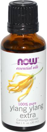 Essential Oils, Ylang Ylang Extra, 1 fl oz (30 ml) by Now Foods, 沐浴，美容，香薰精油，依蘭依蘭油 HK 香港