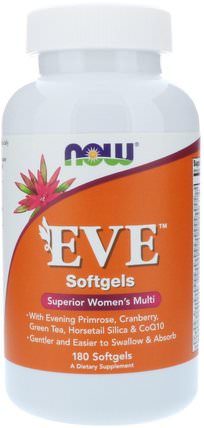 EVE Superior Womens Multi, 180 Softgels by Now Foods, 維生素，女性多種維生素 HK 香港