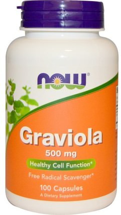 Graviola, 500 mg, 100 Capsules by Now Foods, 草藥，graviola HK 香港