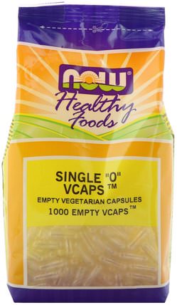 Single 0 Vcaps, 1000 Empty Vcaps by Now Foods, 補充劑，空膠囊，空膠囊0 HK 香港