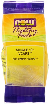 Single 0 Vcaps, 300 Empty Vcaps by Now Foods, 補充劑，空膠囊，空膠囊0 HK 香港