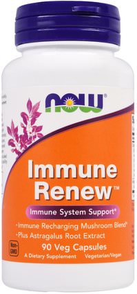 Immune Renew, 90 Veggie Caps by Now Foods, 補充劑，藥用蘑菇，蘑菇蘑菇 HK 香港