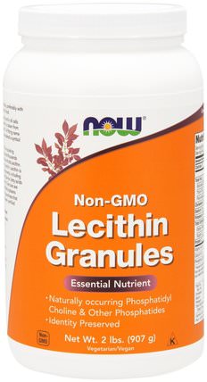 Lecithin Granules, Non-GMO, 2 lbs (907 g) by Now Foods, 補充劑，卵磷脂 HK 香港
