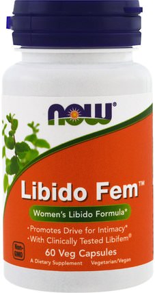 Libido Fem, 60 Veggie Caps by Now Foods, 補品，健康，女性 HK 香港