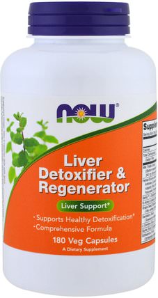 Liver Detoxifier & Regenerator, 180 Veg Capsules by Now Foods, 健康，肝臟支持，肝臟健康 HK 香港