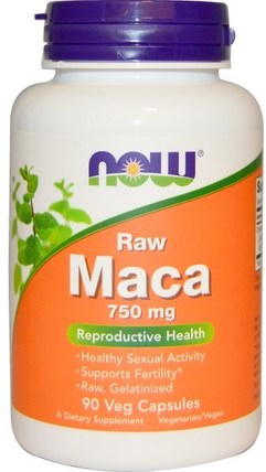 Maca, Raw, 750 mg, 90 Veggie Caps by Now Foods, 健康，男人，瑪卡，補品，adaptogen HK 香港