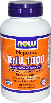 Neptune Krill 1000, 60 Softgels by Now Foods, 補充劑，efa omega 3 6 9（epa dha），磷蝦油，磷蝦油海王星 HK 香港