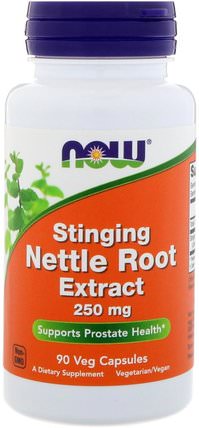 Stinging Nettle Root Extract, 250 mg, 90 Veg Capsules by Now Foods, 草藥，蕁麻刺痛，蕁麻根 HK 香港