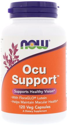 Ocu Support, 120 Veg Capsules by Now Foods, 健康，眼保健，視力保健，視力 HK 香港