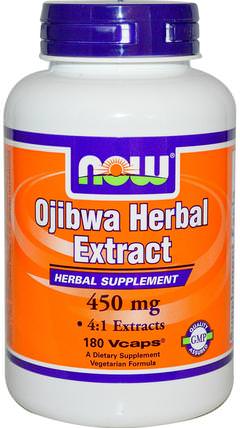 Ojibwa Herbal Extract, 450 mg, 180 Veg Capsules by Now Foods, 補品，essiac（esiak），綿羊栗色 HK 香港