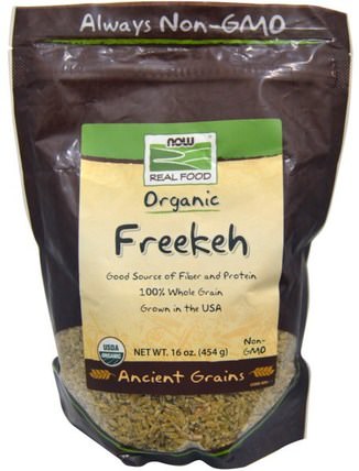 Organic Freekeh, 16 oz (454 g) by Now Foods, 補充劑，纖維 HK 香港