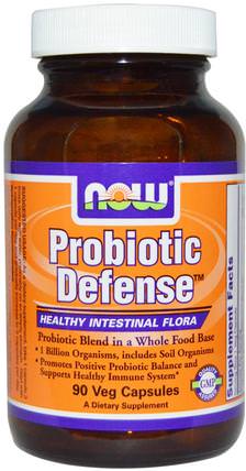Probiotic Defense, 90 Veg Capsules by Now Foods, 補充劑，益生菌，穩定的益生菌 HK 香港